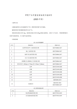 钾肥产品质量监督抽查实施细则（2023年版）.docx