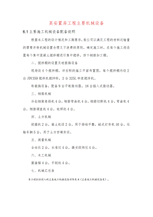 某安置房工程主要机械设备.docx