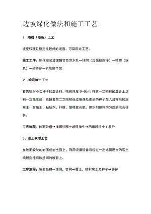 边坡绿化做法和施工工艺.docx