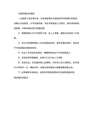 边坡坍塌应急措施.docx