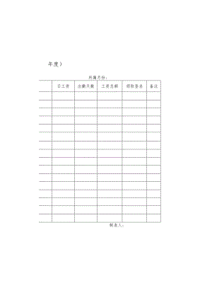 项目劳务工人工资表.docx