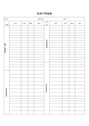 资产明细表格.docx