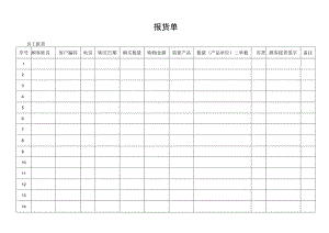 报货单（标准模版）.docx