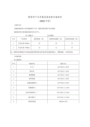 陶瓷砖产品质量监督抽查实施细则（2022年版）.docx