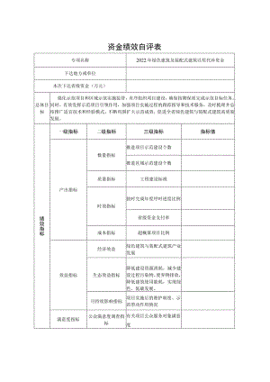 资金绩效自评表.docx