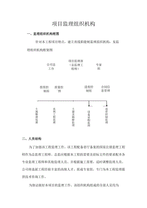 项目监理组织机构.docx