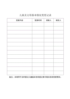 儿童及父母基本情况变更记录.docx