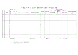 专业技术（职业、执业）资格符合确认条件人员验证备案表.docx