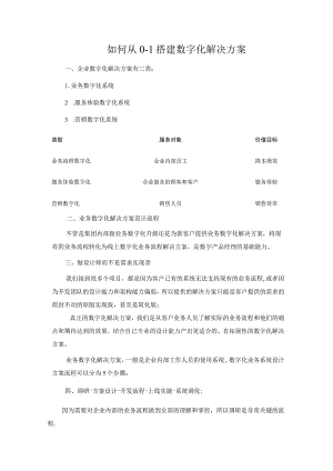 如何从0-1搭建数字化解决方案.docx