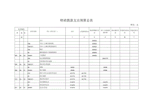 财政拨款支出预算总表.docx