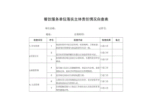 餐饮服务单位落实主体责任情况自查表.docx