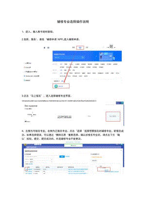 辅修专业选择操作说明.docx