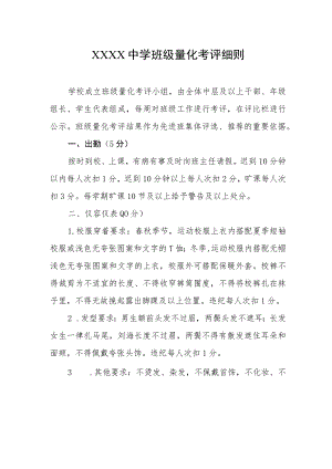 中学班级量化考评细则.docx