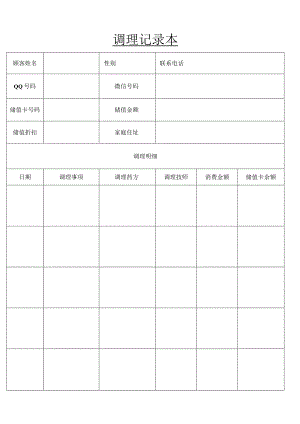 调理记录本.docx