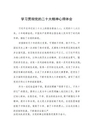 派驻纪检监察干部深入学习贯彻二十大精神心得感悟十一篇.docx