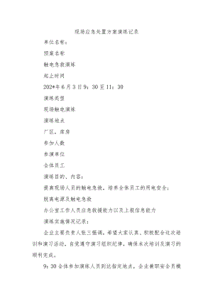 现场应急处置方案演练记录.docx