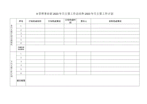 本月工作总结及下月工作计划.docx