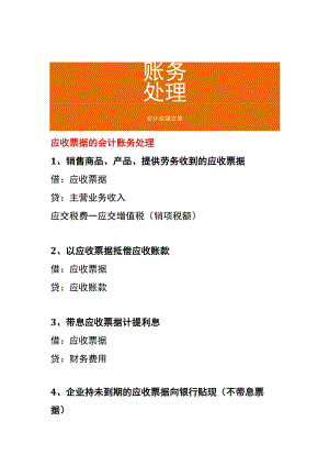 应收票据的会计账务处理.docx