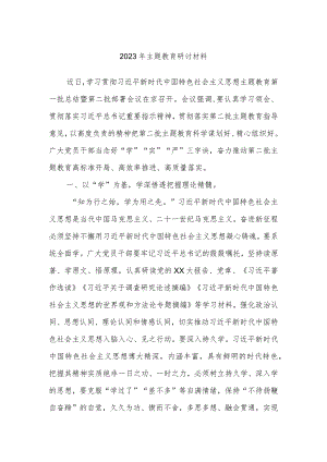 2023年主题教育研讨材料.docx