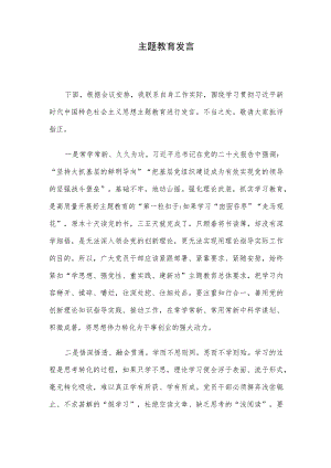 主题教育发言.docx