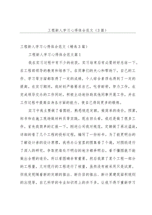工程新人学习心得体会范文（3篇）.docx