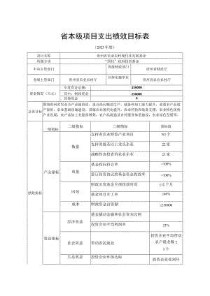 省本级项目支出绩效目标表.docx