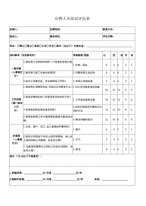 应聘人员面试评估表.docx