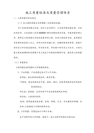 施工质量标准及质量管理体系.docx