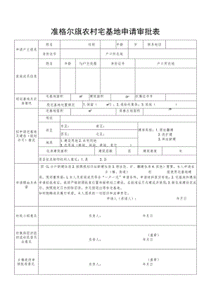 农村宅基地申请审批表.docx