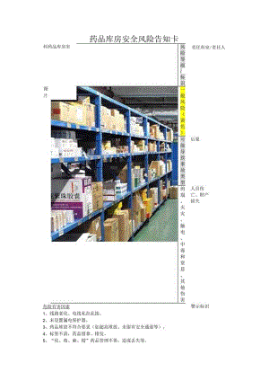 药品库房安全风险告知卡.docx