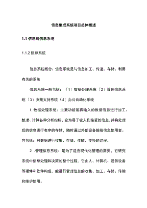 信息集成系统项目总体概述.docx