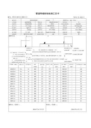 管道焊缝射线检测工艺卡.docx