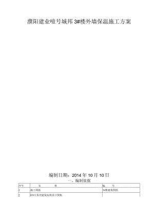 外墙保温施工方案作业.docx