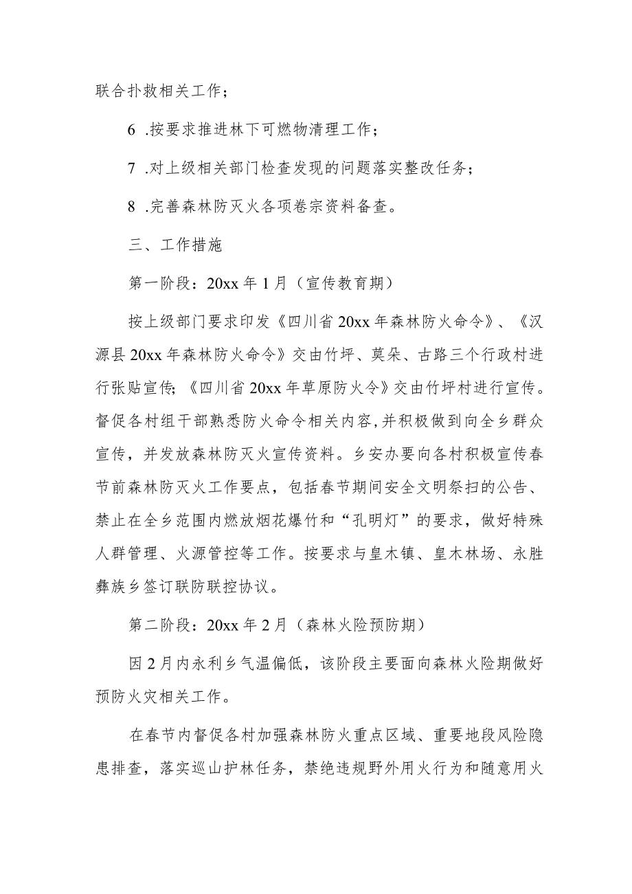 xxx乡20xx年森林防灭火工作方案.docx_第2页