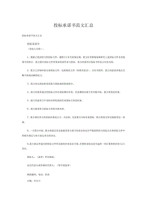 投标承诺书范本.docx