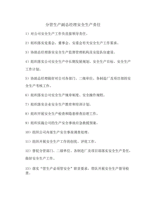 分管生产副总经理安全生产责任.docx