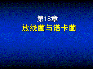 第18章放线菌与诺卡菌ppt课件名师编辑PPT课件.ppt