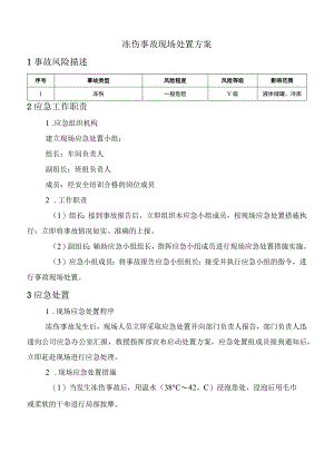 冻伤事故现场处置方案.docx