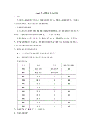 公司股权激励方案.docx