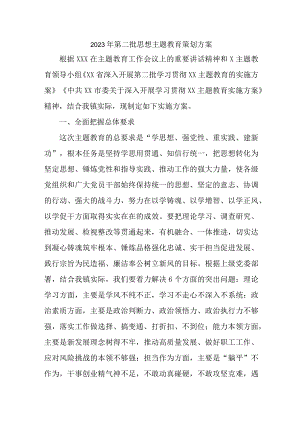 2023年高校第二批思想主题教育策划方案 （3份）.docx