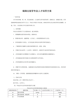 编辑出版学专业人才培养方案.docx