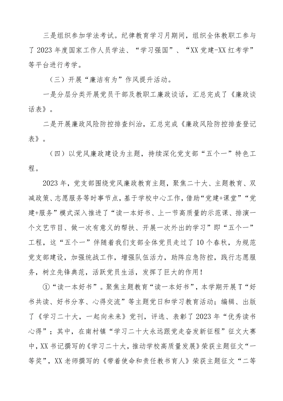 2023纪律教育学习宣传月情况报告七篇.docx_第2页