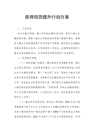 获得信贷提升行动方案.docx