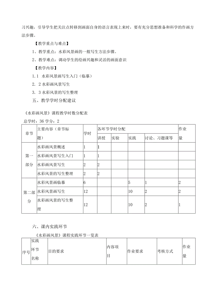 《水彩画风景》教学大纲.docx_第3页