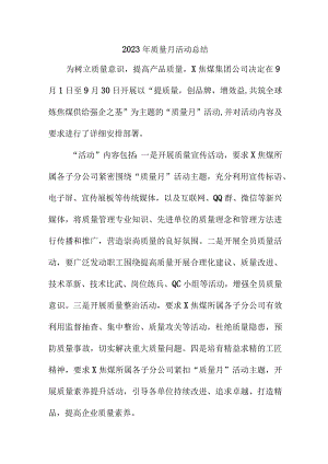 2023年企业《质量月》活动总结（4份）.docx