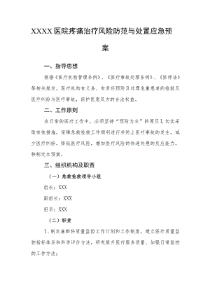 医院疼痛治疗风险防范与处置应急预案.docx