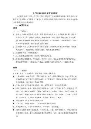 生产制造公司5S管理运行制度.docx