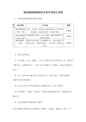钢丝绳紧固器制作业务外包施工范围.docx