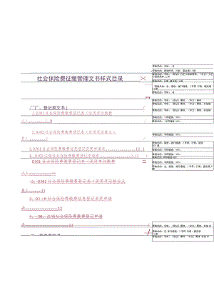社会保险费征缴管理文书样式目录.docx