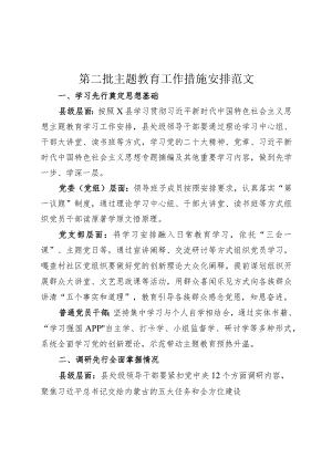 第二批次主题教育工作措施安排计划230922.docx